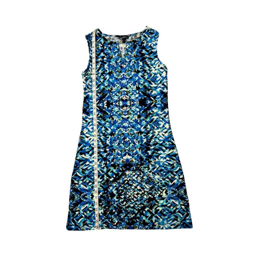 NWT LAVANYA Womens Sleeveless Dress Multicolor Size Small Geometric Design - Picture 3 of 4